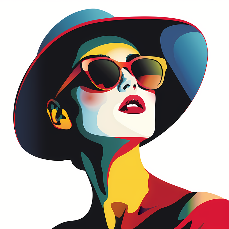 Fashion Retro,Portrait,Sunglasses