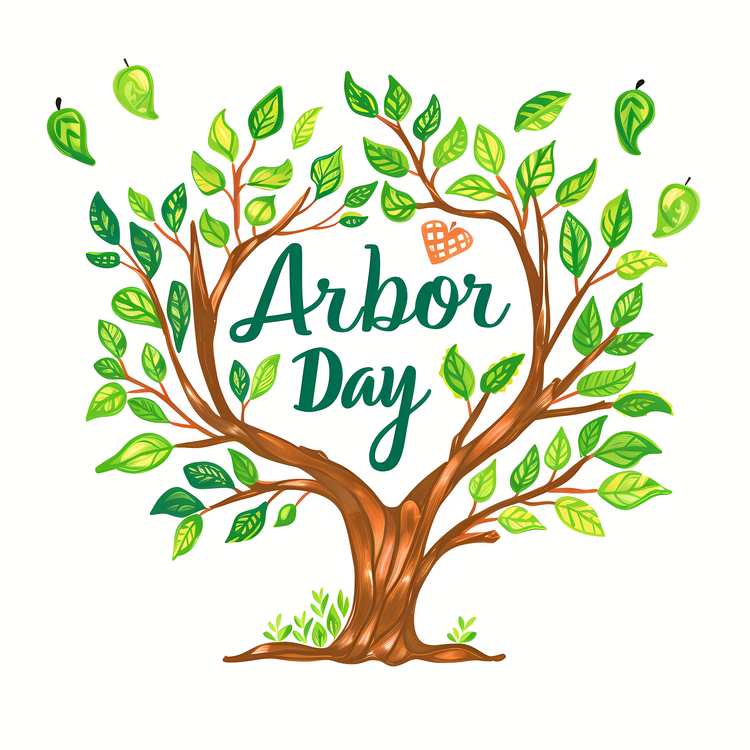 Arbor Day,Tree With Leaves,Roots