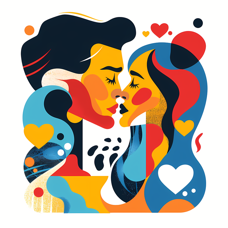 Lovers Day,Colorful Illustration,Love