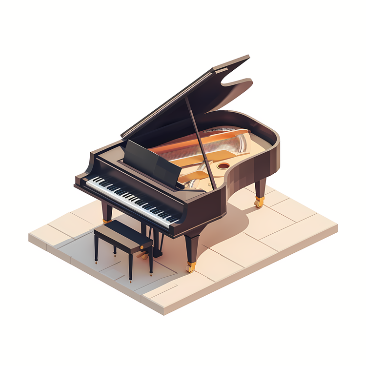Piano,Musical Instrument,Black