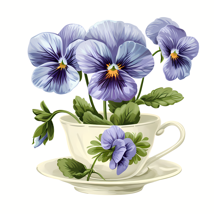 Pansy Flower,Purple,Pansies