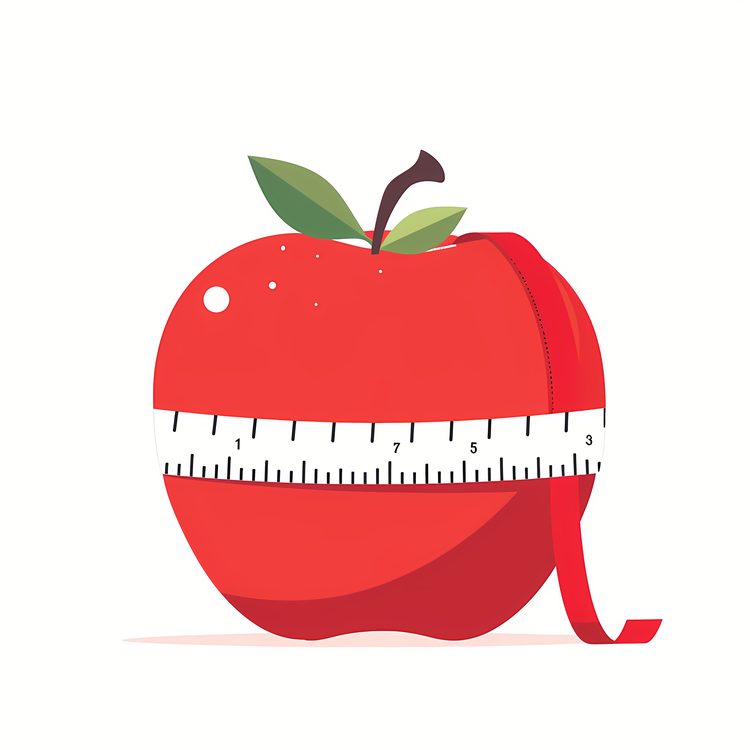 World Obesity Day,Apple,Red