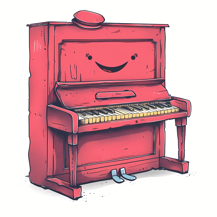 Piano,Red Piano,Happy