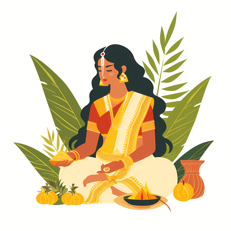 Vishu,In The Foreground,Such As Oranges