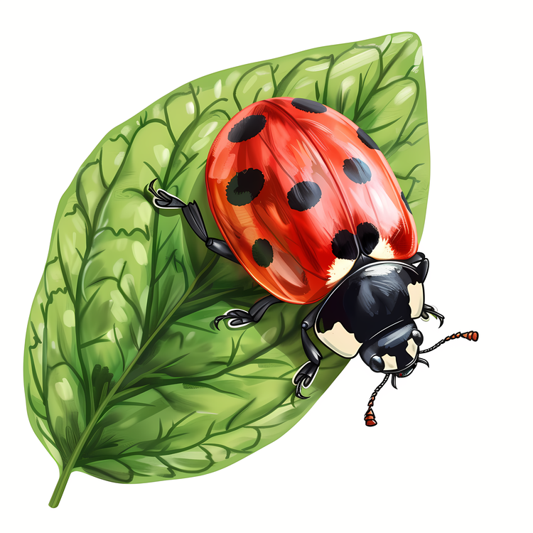 Ladybug,Red And Black Insect,Beetle