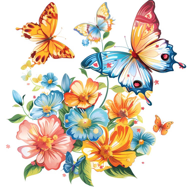 Butterflies,Flower,Butterfly