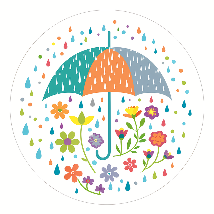 Spring,Rainy Day,Floral Bouquet