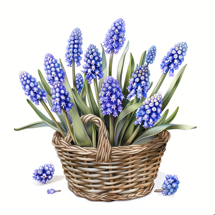 Grape Hyacinth,Blue Hyacinths,Spring Flowers
