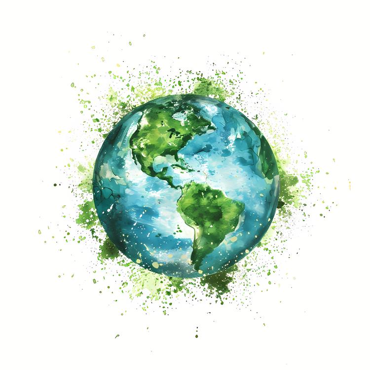 Earth Day,Watercolor,Earth