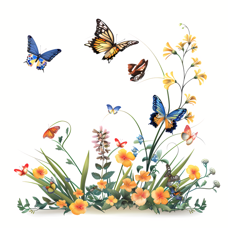 Butterflies,Butterfly,Flowers