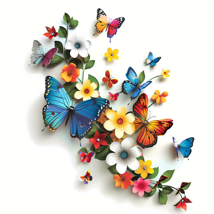 Butterflies,Butterfly,Flower