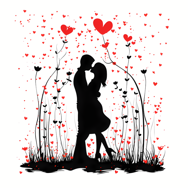 Lovers Day,Love,Silhouette