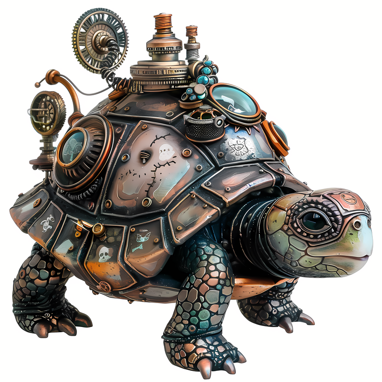 Steampunk,Turtle,Mechanical