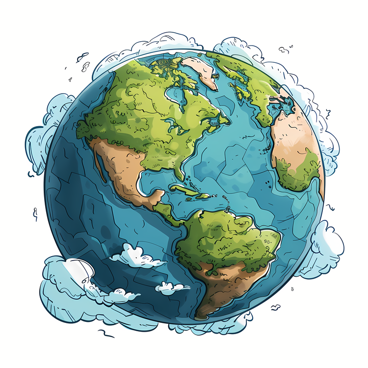 Earth Day,Cartoon,Earth