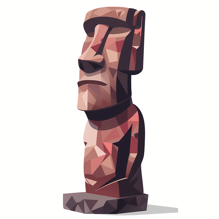 Moai,Polynesian Statue,Wood Carving
