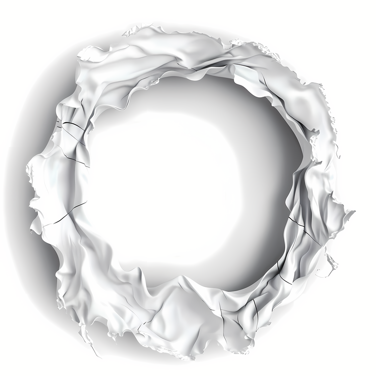 Round Frame,Hole,White Paper