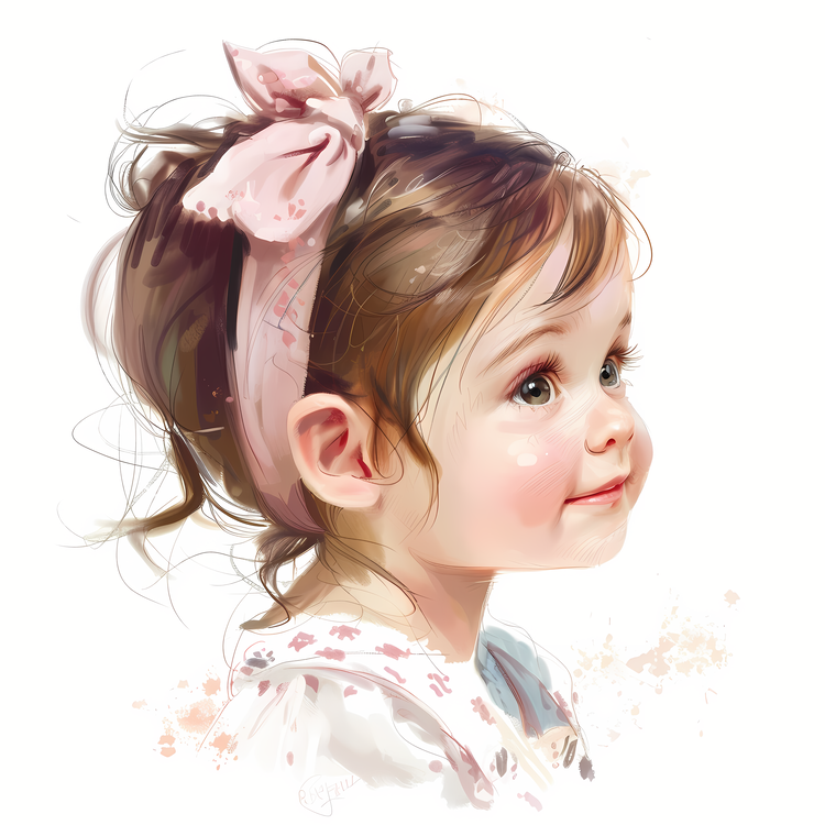 Baby Girl,Little Girl,Artwork