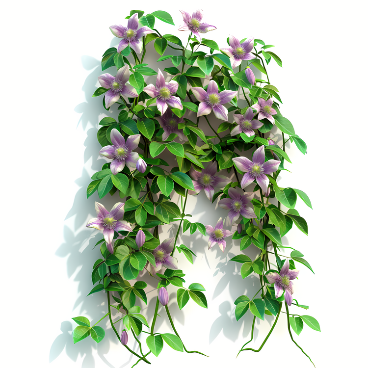 Clematis Flower,Purple,Garden