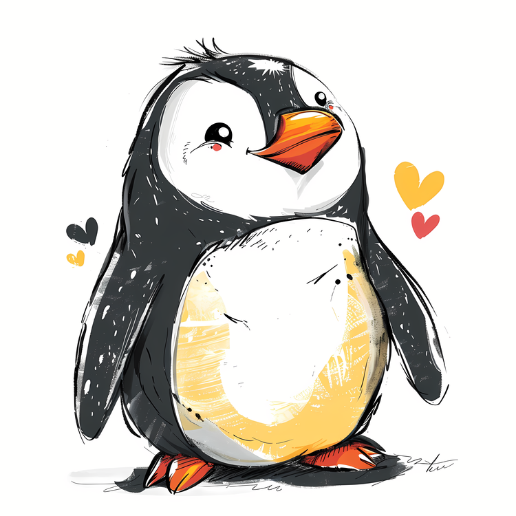 World Penguin Day,Cute,Cartoonish