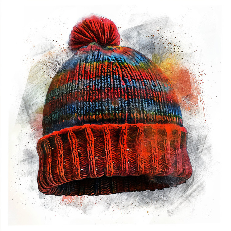 Knit Cap,Red Hat,Woolen Hat