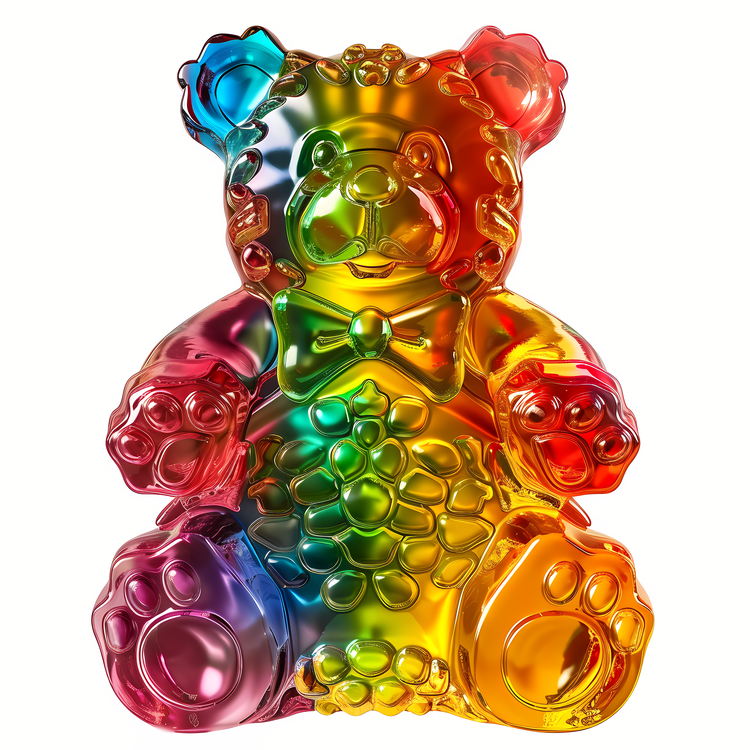 Gummi Bear,Teddy Bear,Rainbow Colors