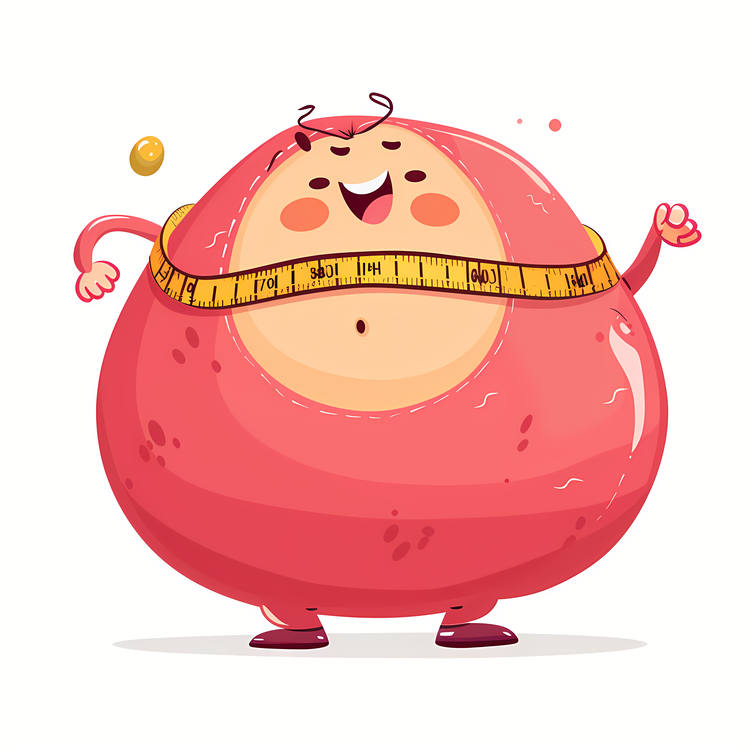 World Obesity Day,Cartoon,Fat Man