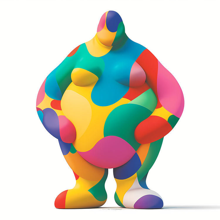World Obesity Day,Colorful,Sculpture