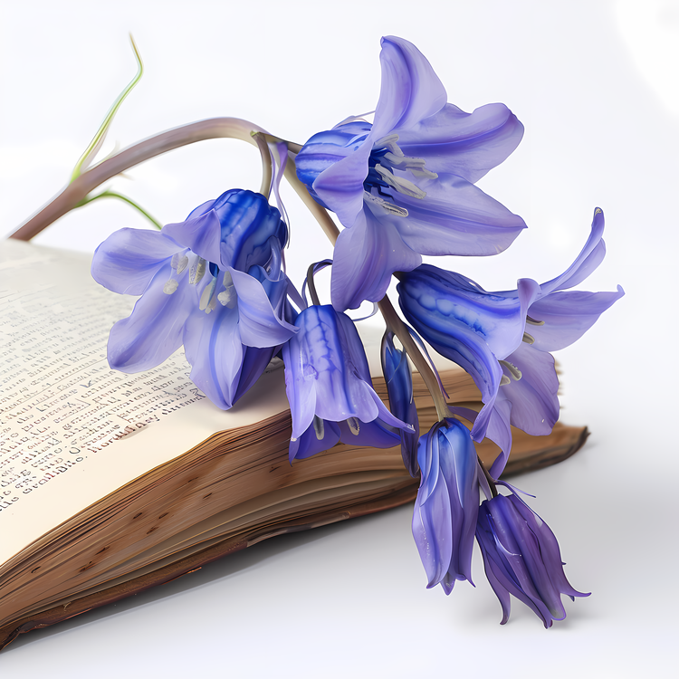 Bluebell Flower,Book,Flowers
