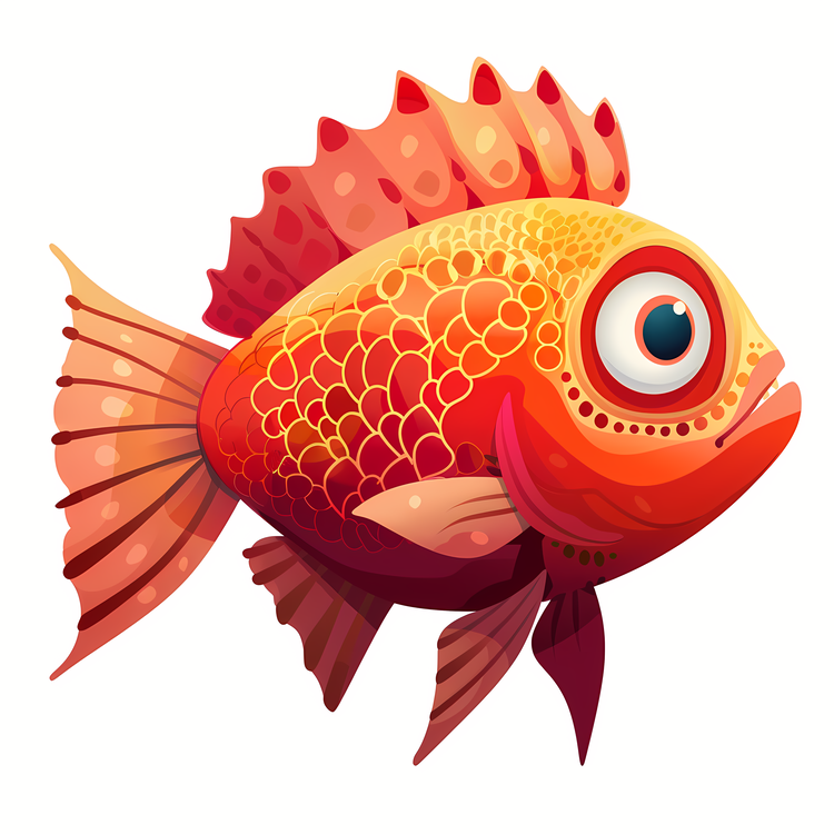 Bellyfish,Fish,Red