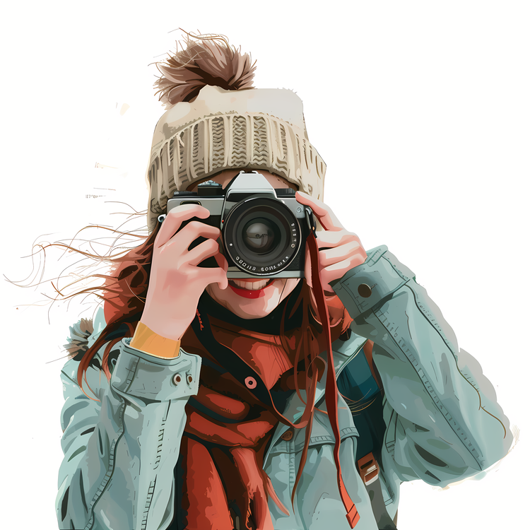 People With Camera,Taking Photo,Girl With Camera