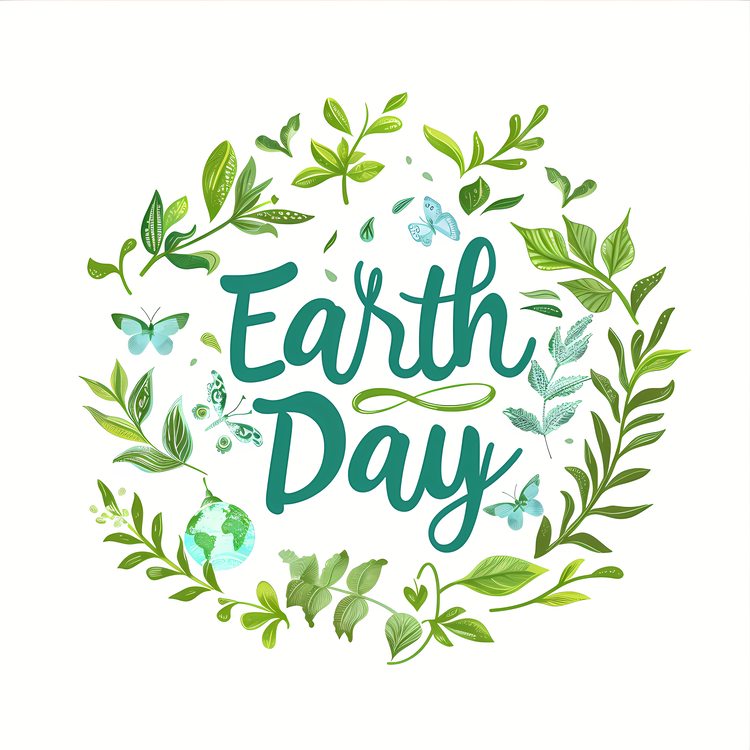 Earth Day,Wreath,Wreath With Leaves