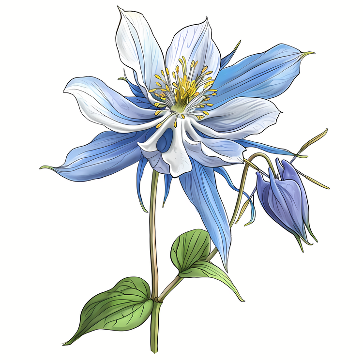 Columbine Flower,Colocola,Blue Colocol