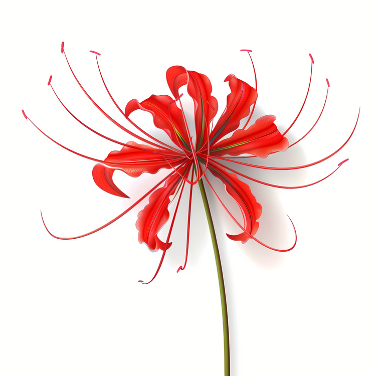 Red Spider Lily,Red Flower,Petals