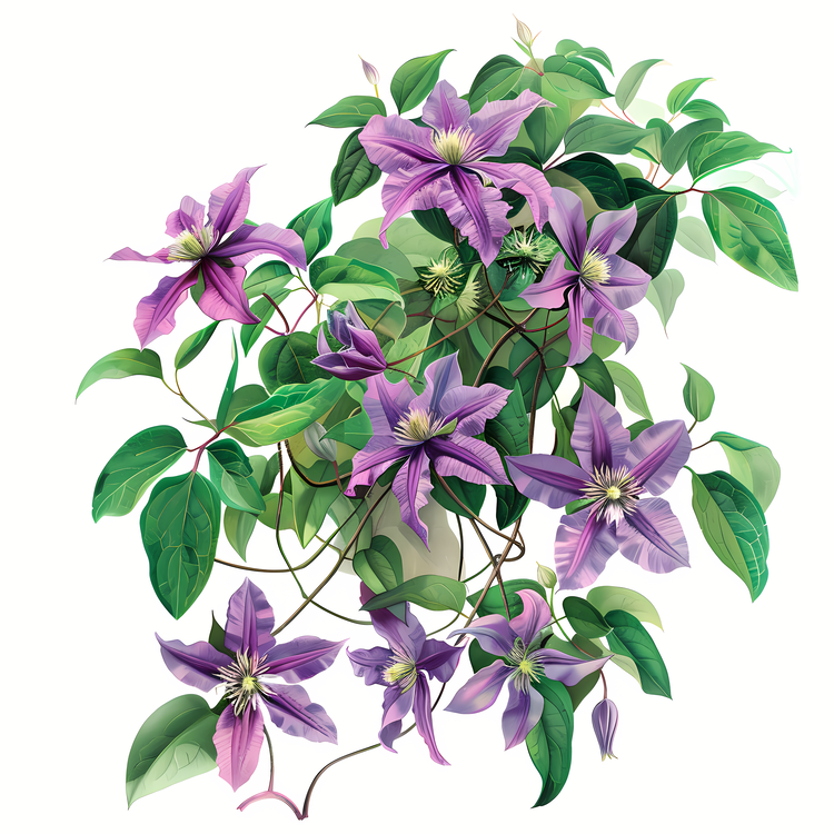 Clematis Flower,For   