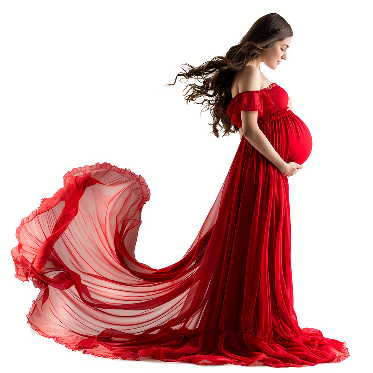 Pregnant Woman,Pregnancy,Maternity Gown