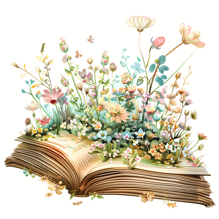 Enjoy The Spring Time,Book Illustration,Wilderness Illustration
