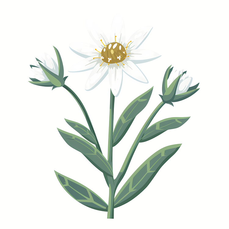 Edelweiss,Plant,White Flower