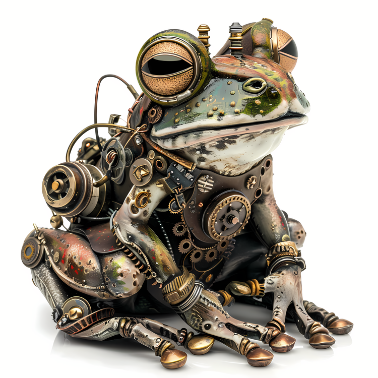 Steampunk,Frog,Clockwork