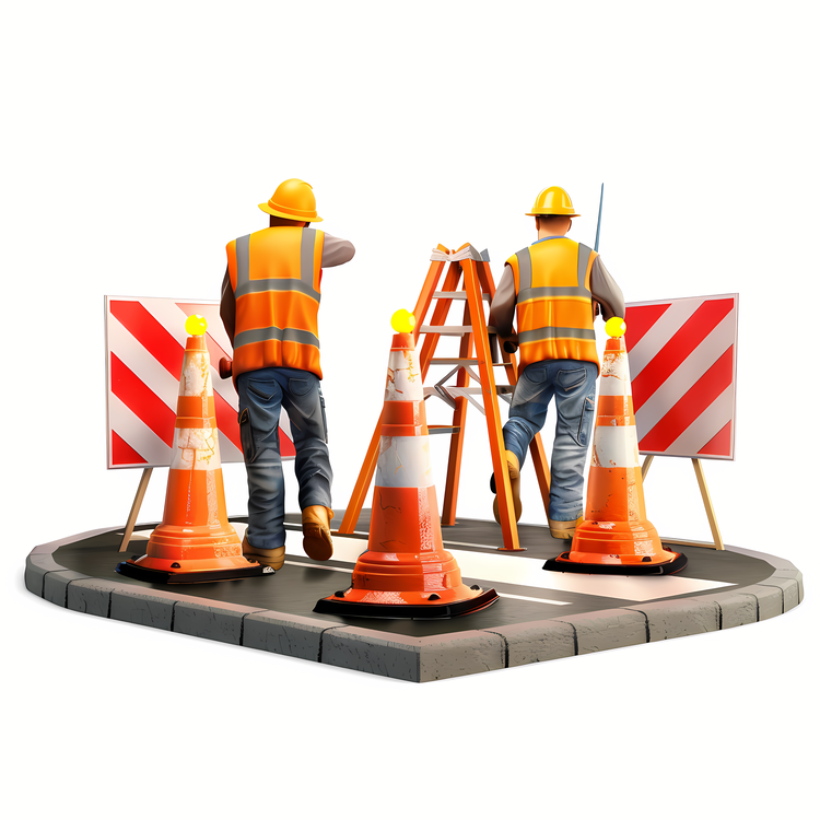 Roadworks,Road Construction,Construction Workers