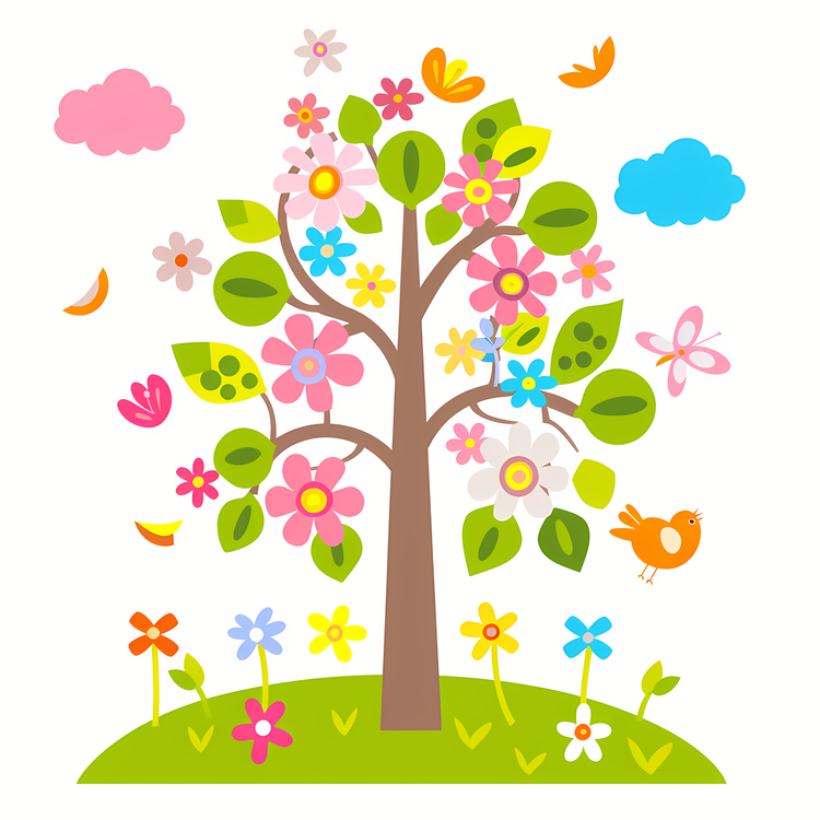 Enjoy The Spring Time,Flower,Tree