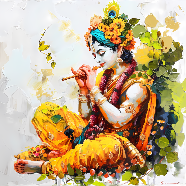 Vishu,Radha,Lord Krishna
