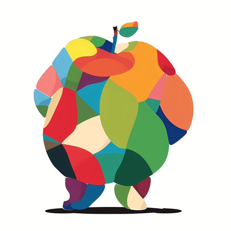 World Obesity Day,Apple,Colorful