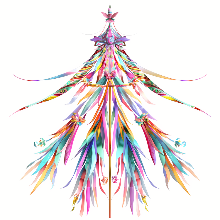 Maypole,Abstract,Colorful