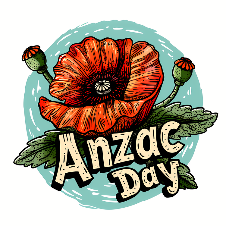 Anzac Day,Red Poppy,Wreath