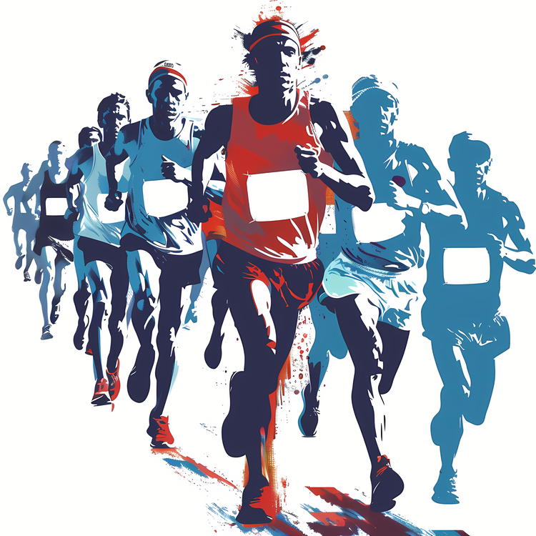 Marathon,Man,Runners