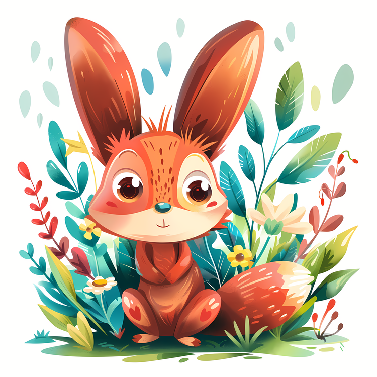 Enjoy The Spring Time,Rabbit,Cartoon