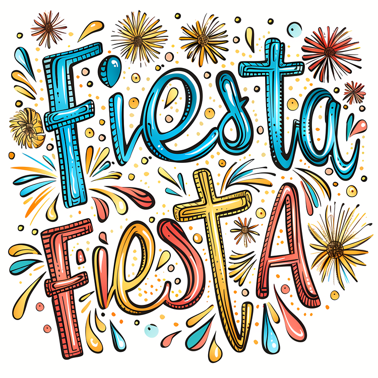 Fiesta,Calligraphy,Text