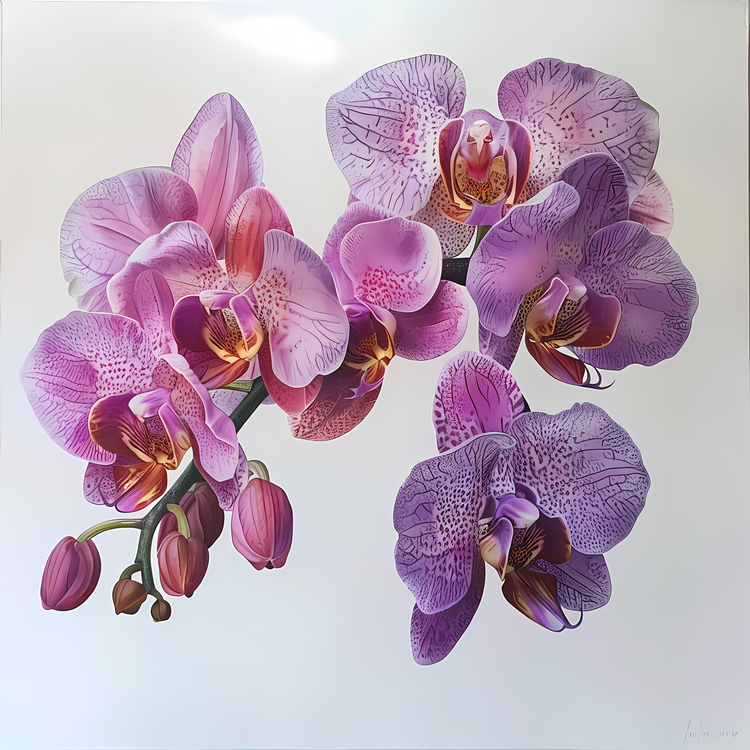 Orchid Day,Pink Orchids,Purple Orchids