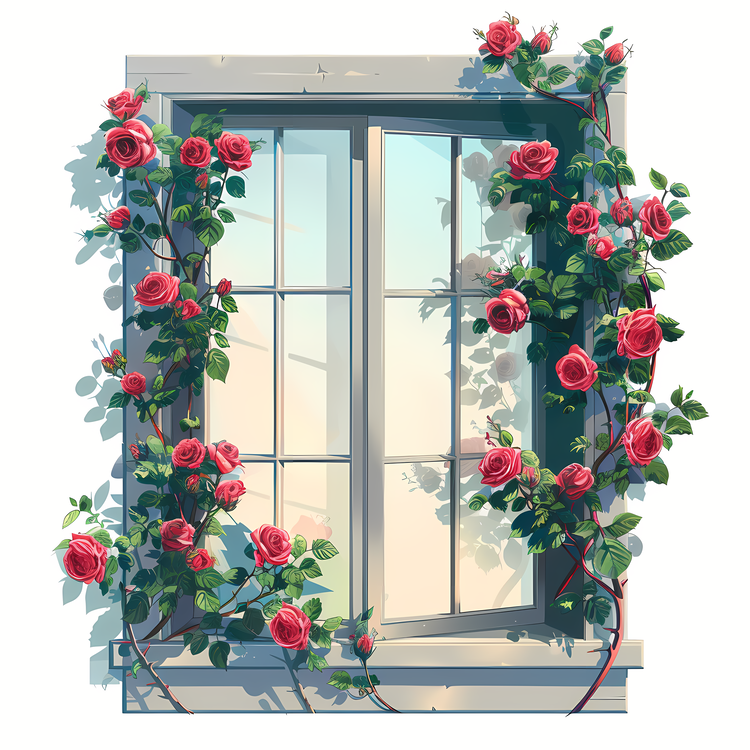 Flower Doorway,Flower Window,Window