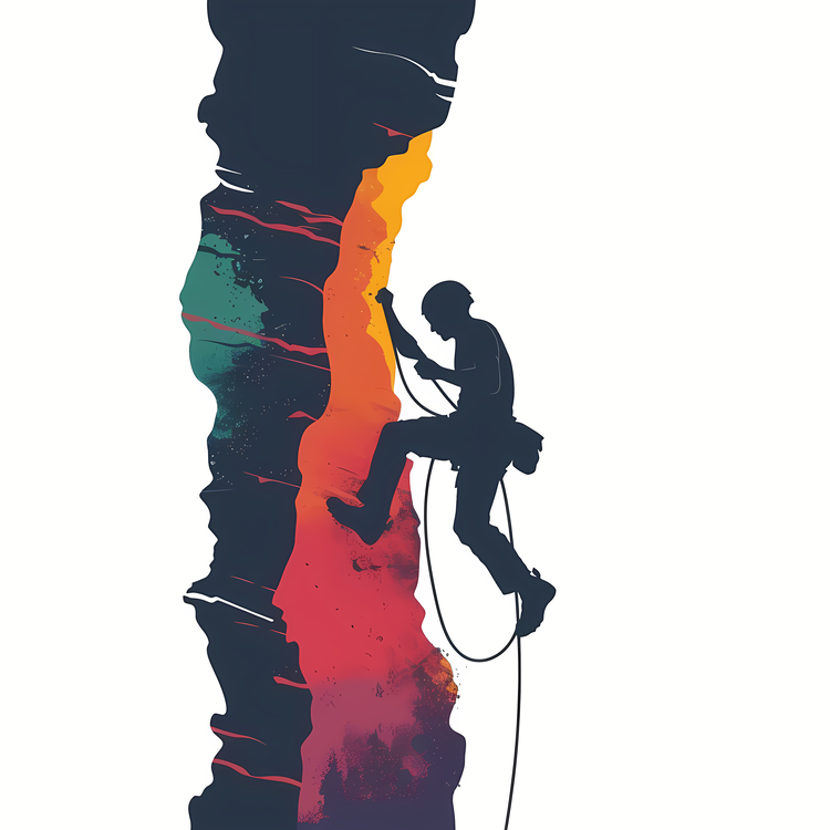 Climbing Silhouette,Climber,Rock Climbing